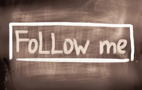 Follow me concept Stock Illustration