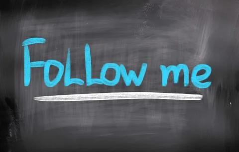 Follow Me Concept Stock Illustration