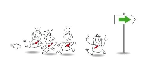 Follow me Stock Illustration