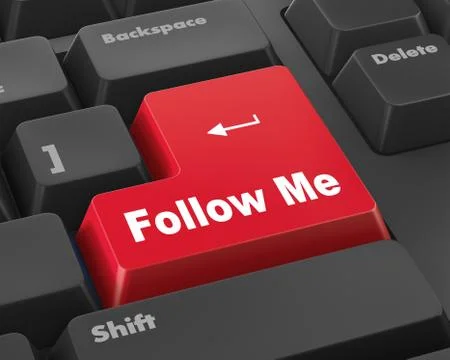 Follow Me Stock Illustration
