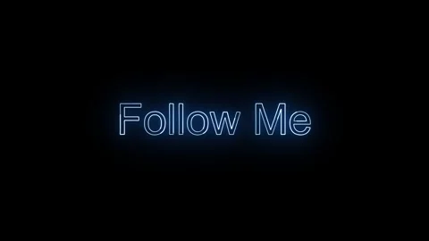 Follow Me Text effects 4k Animated. Stock Footage 306030402
