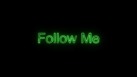 Follow Me Text effects 4k Animated. Stock Footage 306030427