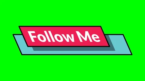 Follow me text Video stock 335576229
