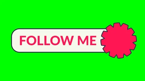 Follow me text 動画素材 335576719
