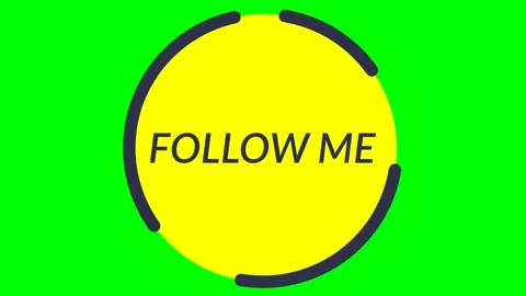 Follow me text Vídeo Stock 335576721
