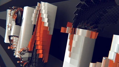 Follow message 4K animation (orange) Stock Footage 101636028