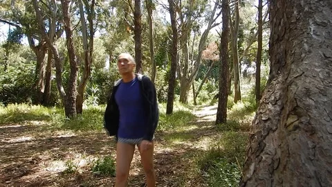 Follow the path in the maritime pine forest to reach the beach 4630 Stock Footage 107972351