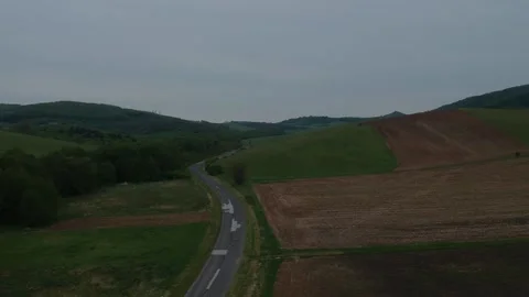 Follow the road drone 動画素材 144702602