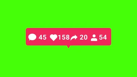 Like follow share comment like subscribe animated social notification medua.. Stock Footage 265160899