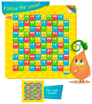 Follow the smile Stock Illustration