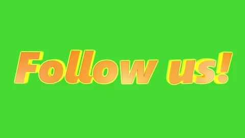 Follow us 3D text animation. The concept of competition and games. Stock Footage 272789427