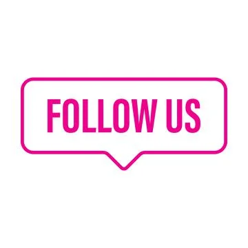 Follow us button icon vector for graphic design, logo, web site, social media Stock Illustration