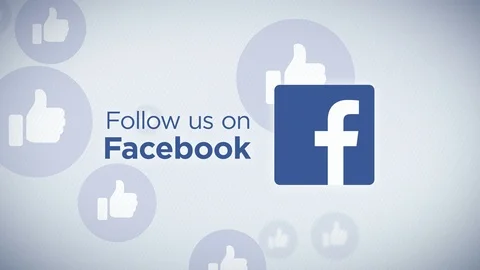 Follow Us On Facebook Loop Stock Footage 87991872