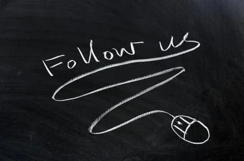 Follow us Stock Photos