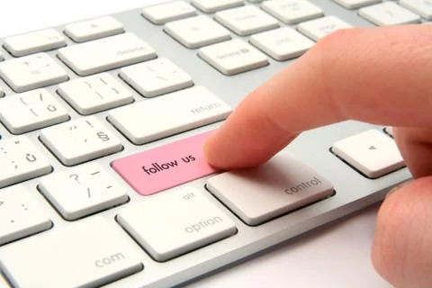 Follow us Stock Photos