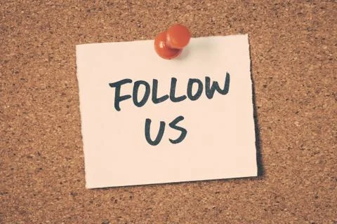 Follow us Stock Photos