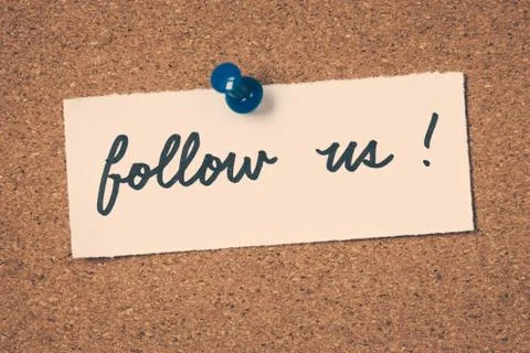 Follow us Stock Photos