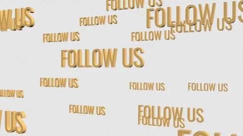 FOLLOW US Text Animation. Stock Footage 315884257