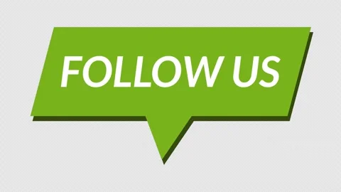 Follow us text Vídeos de archivo 335539656