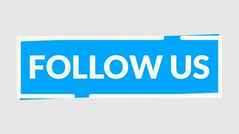 Follow us text Vídeo Stock 335539843