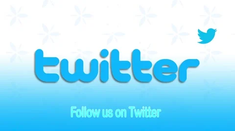Follow Us On Twitter Stock Footage 68351310