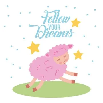 Follow your dreams Stock Illustration