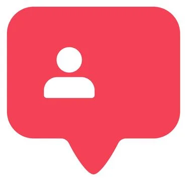 Follower counter in speech bubble style. Web interface element Stock Illustration