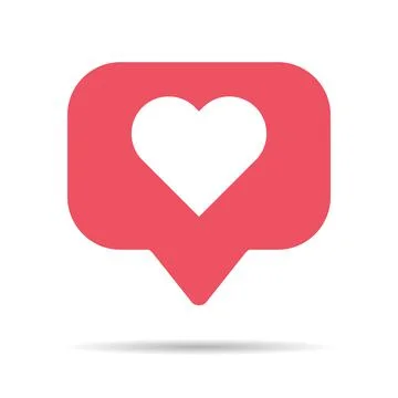 Follower notification symbol for application instagram. Web app button for so 스톡 일러스트