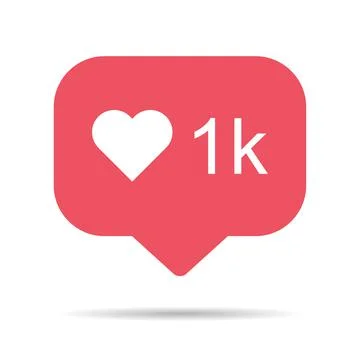 Follower notification symbol for application instagram. Web app button for so Stock Illustration