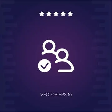 Followers vector icon Stock Illustration