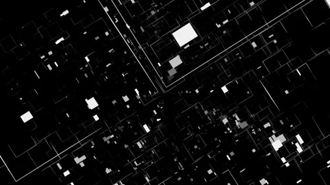 Following Into Data Glitch Tunnel Stock Footage 142980893