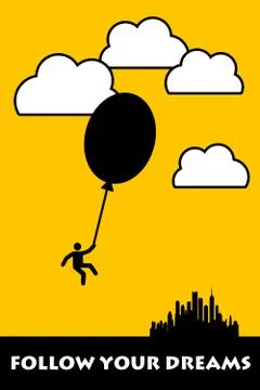 Following dreams Stock Illustration