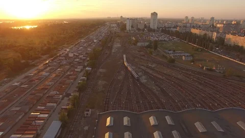 Following The First Metro Train 스톡 동영상 105547765