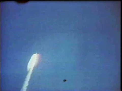 Following the launch of NASA's STS-1 space shuttle, the separation of the solid Stock Footage 75201302