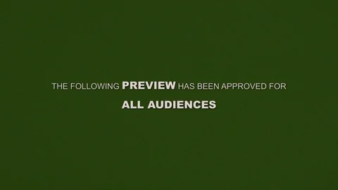 The Following Preview Has Been Approved Movie Background Stock Footage 122170342