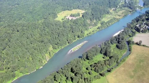 Following the River Stock Footage 8926320