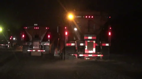 Following Snowplows Stock Footage 54756911