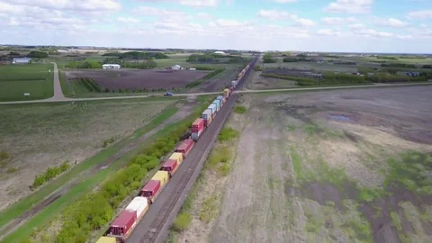 Following a train Stock Footage 77719886