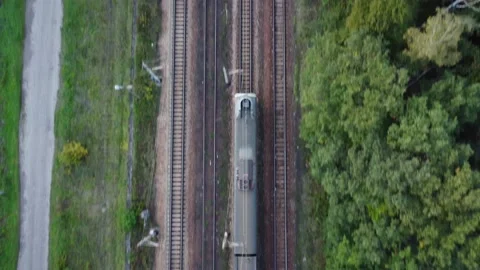 Following a train Stock Footage 220631836
