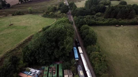 Following a train 스톡 동영상 243778648
