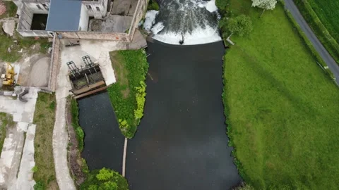 Following the Waterfall Stock Footage 155404158