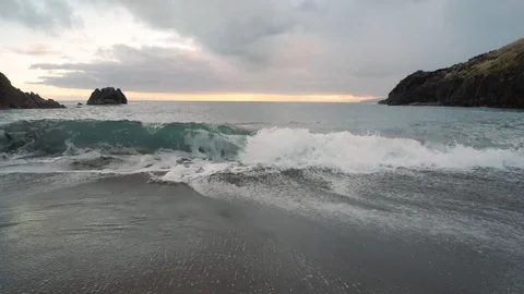 Following the waves Stock Footage 105244614