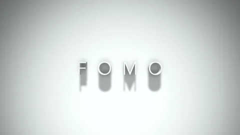 fomo 3D title animation with shadows on ... | Stock Video | Pond5