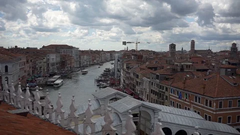 Fondaco dei tedeschi venezia terrazza Stock Footage 89616539