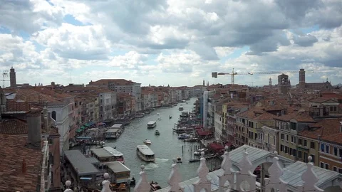 Fondaco dei tedeschi venezia terrazza Stock Footage 89616841