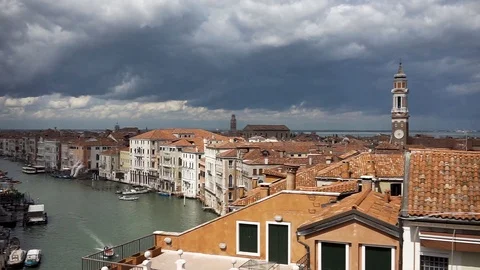Fondaco dei tedeschi venezia terrazza Stock Footage 89616997
