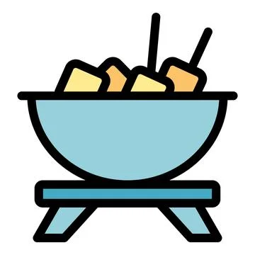 Fondu melt icon vector flat Ilustración de archivo