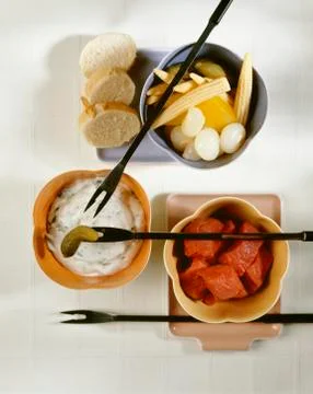 Fondue Bourguignonne Stock Photos