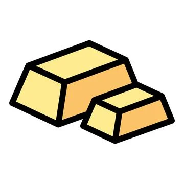 Fondue cheese piece icon vector flat Ilustración de archivo