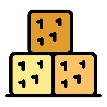 Fondue dish icon vector flat Ilustración de archivo